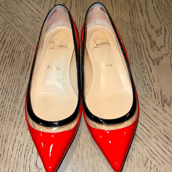 Christian Louboutin Pointed Toe Flats - Picture 1 of 7